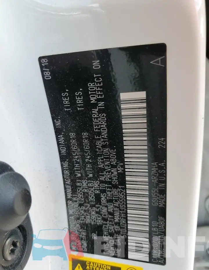 5TDJZRFH1JS559521 Photo# 14
