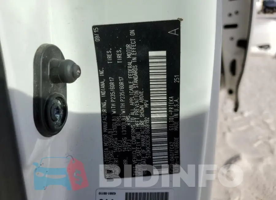5TDKK3DC9FS659192 Photo# 14