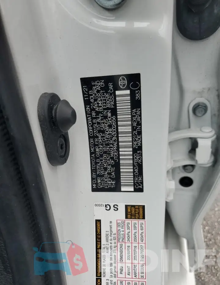 JTDEPMAE3N3002656 Photo# 13