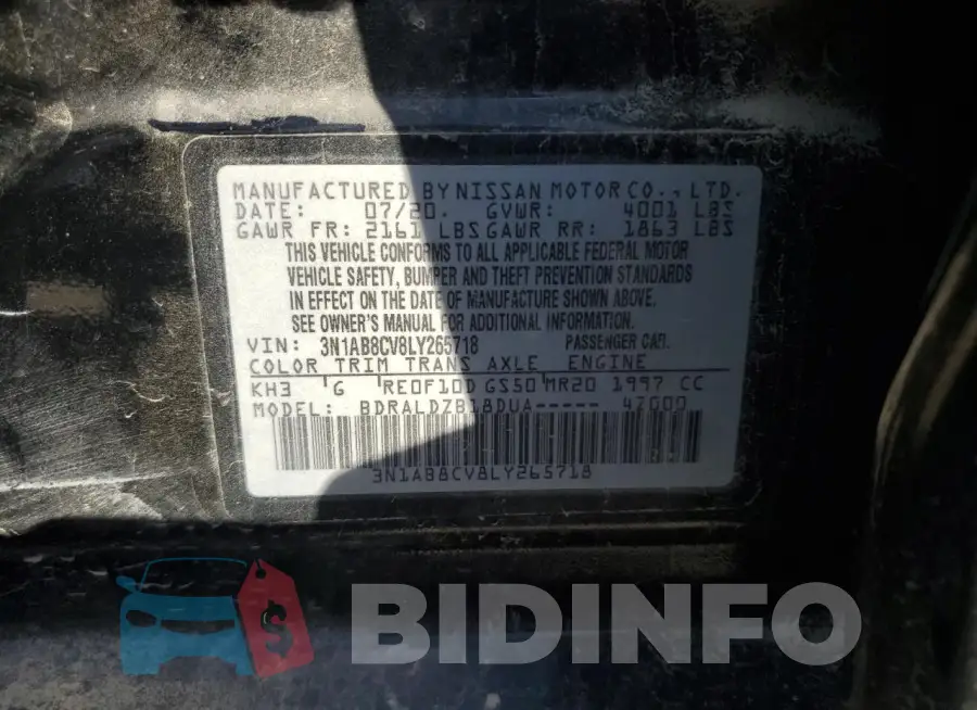 3N1AB8CV8LY265718 Photo# 12