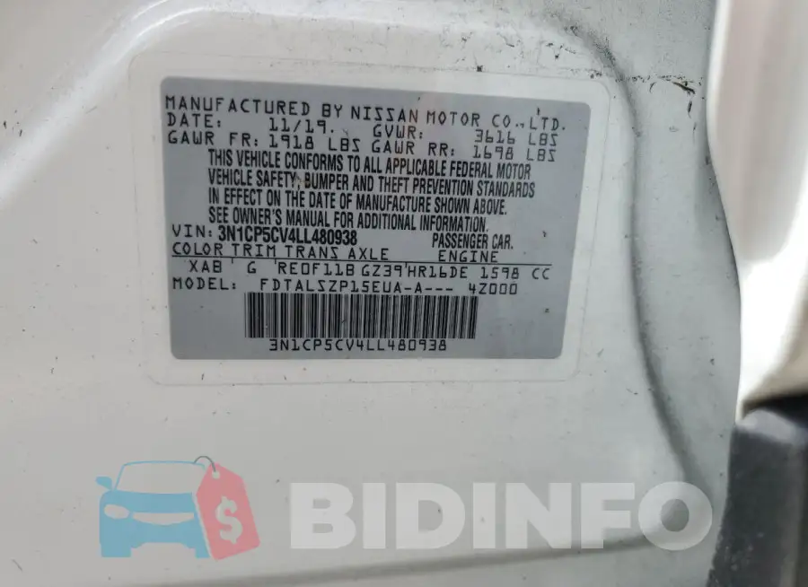 3N1CP5CV4LL480938 Photo# 13