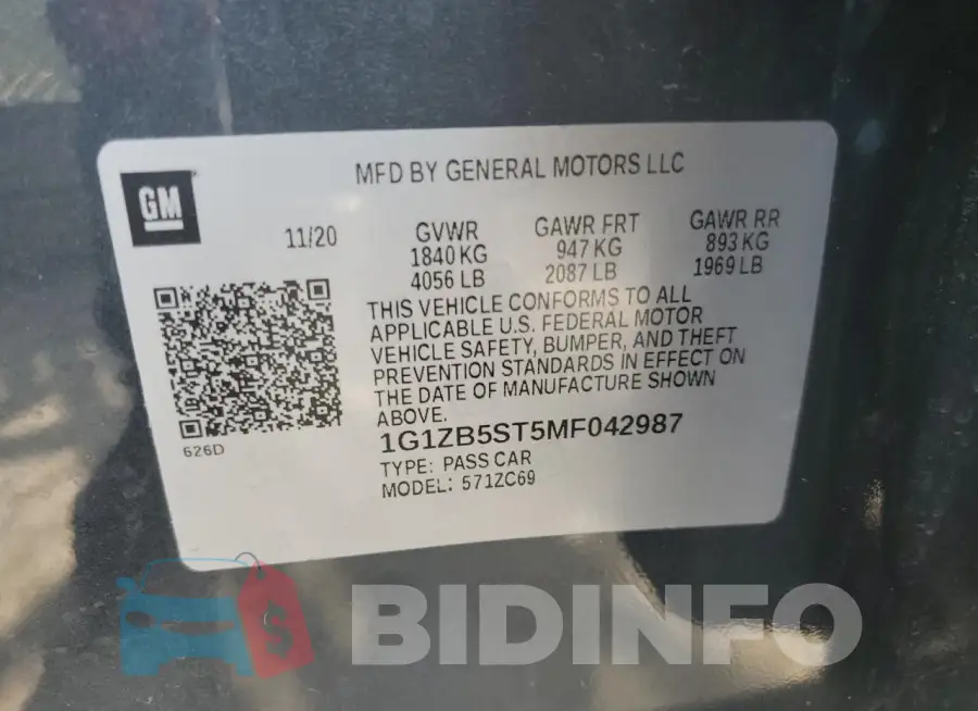 1G1ZB5ST5MF042987 Photo# 12