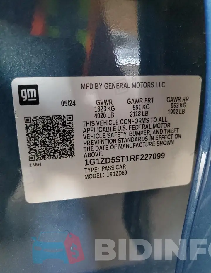 1G1ZD5ST1RF227099 Photo# 12