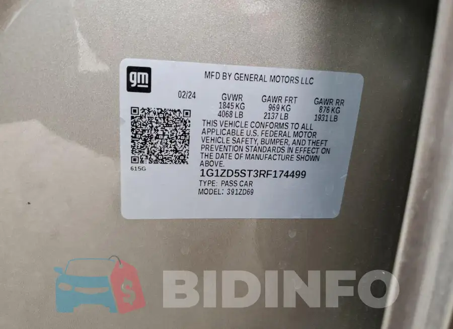 1G1ZD5ST3RF174499 Photo# 12
