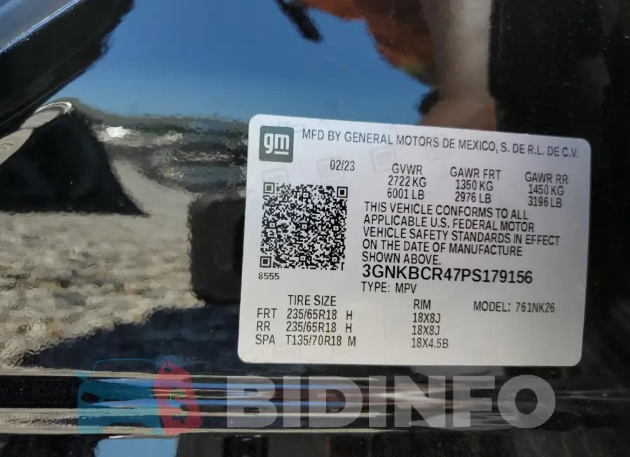 3GNKBCR47PS179156 Photo# 13