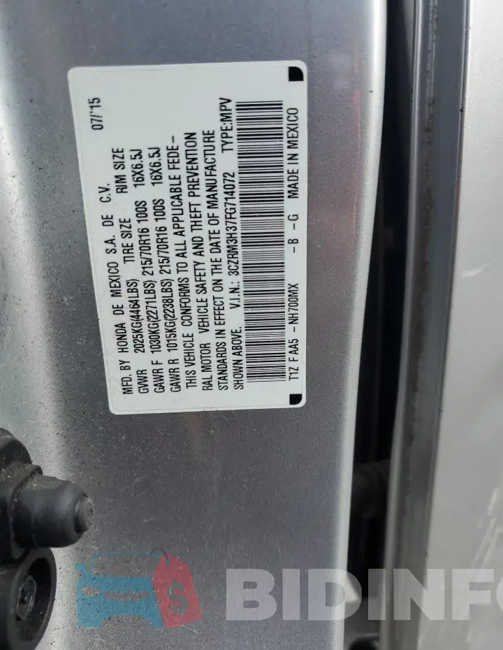 3CZRM3H37FG714072 Photo# 14