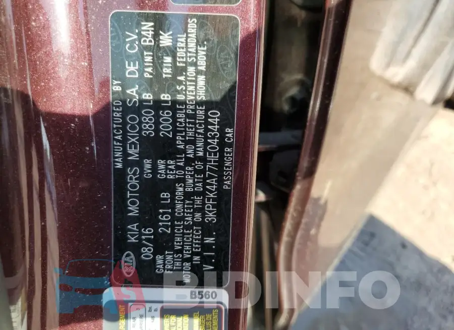 3KPFK4A77HE043440 Photo# 13
