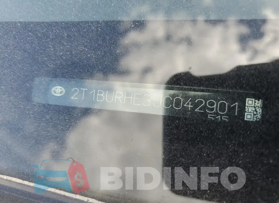 2T1BURHE3JC042901 Photo# 12