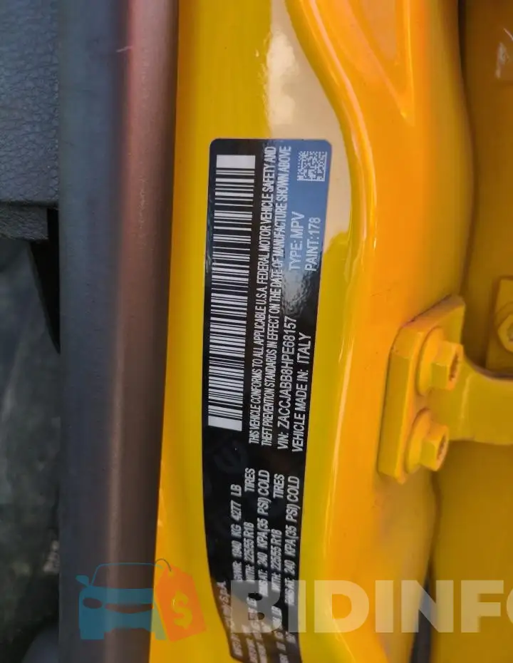 ZACCJABB8HPE68157 Photo# 13