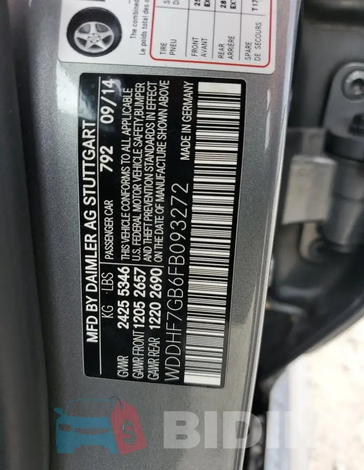 WDDHF7GB6FB093272 Photo# 12