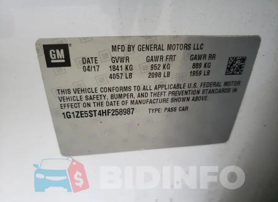 1G1ZE5ST4HF258987 Photo# 12