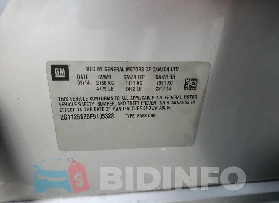 2G1125S36F9105328 Photo# 12