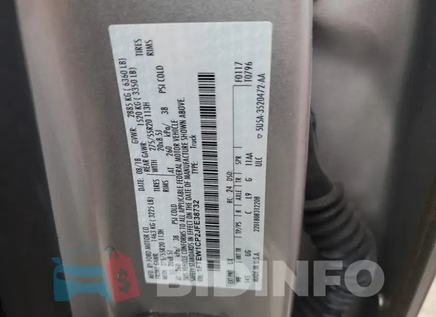 1FTEW1CP2JFE38732 Photo# 13
