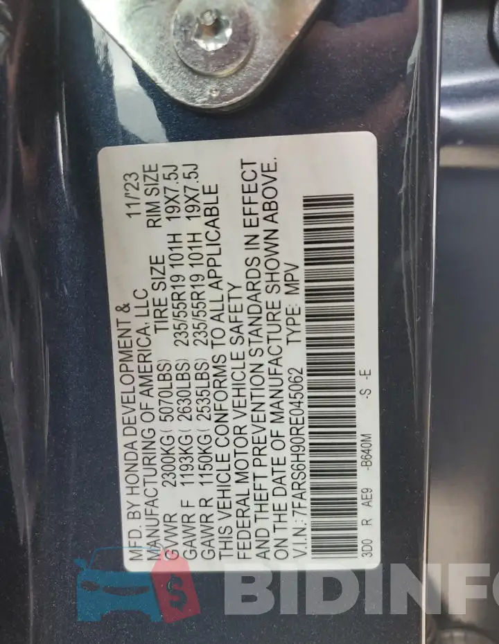 7FARS6H90RE045062 Photo# 14