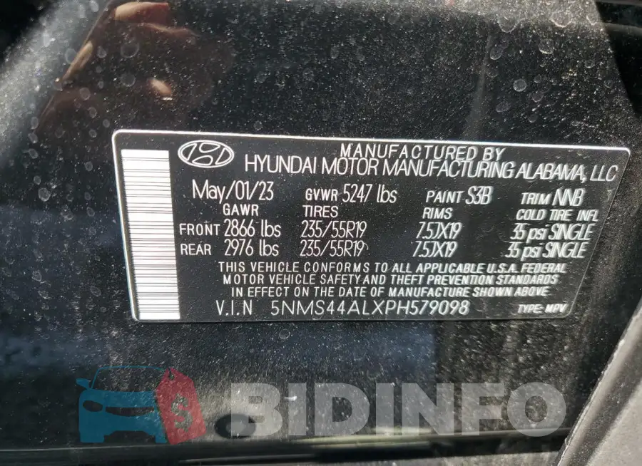5NMS44ALXPH579098 Photo# 13
