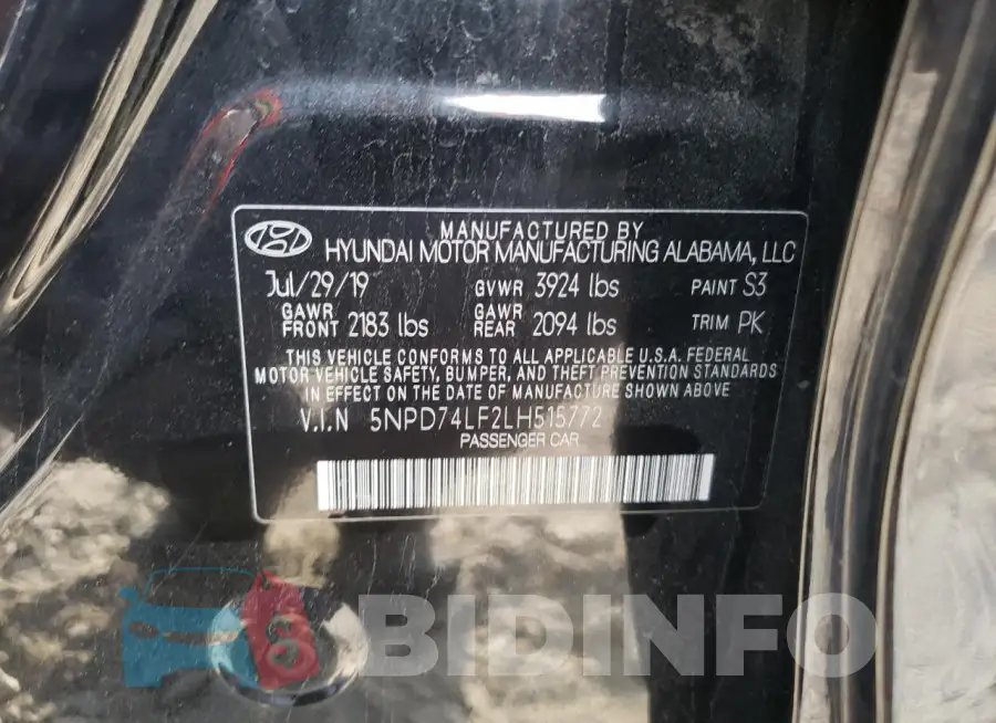 5NPD74LF2LH515772 Photo# 13