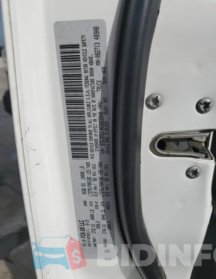 3C6UR5DL4KG663649 Photo# 12