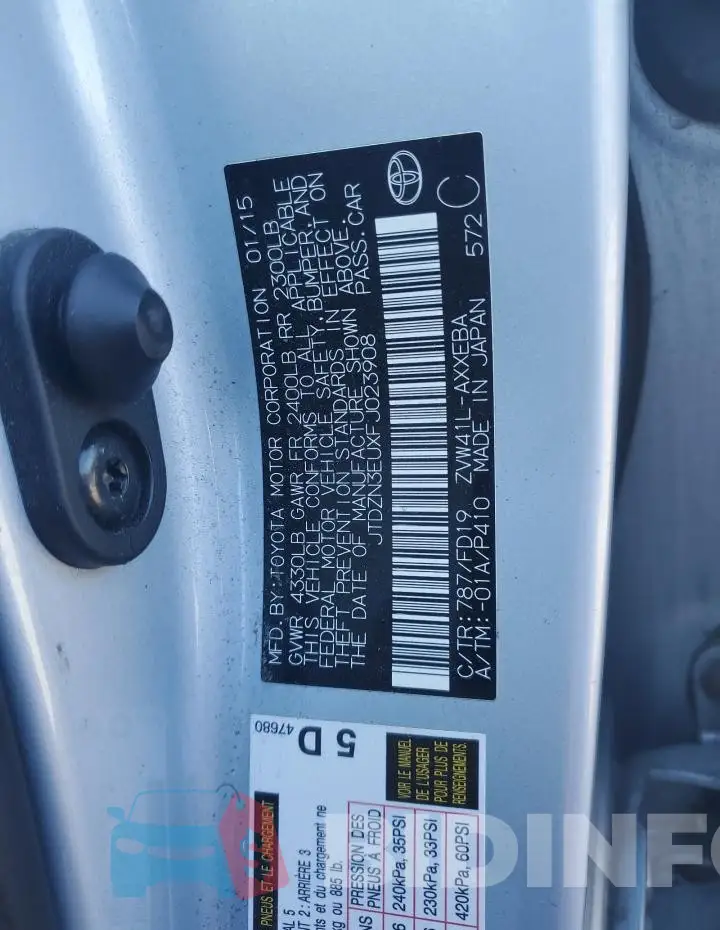 JTDZN3EUXFJ023908 Photo# 12