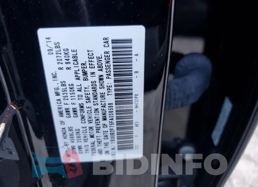 19UUB2F75FA006599 Photo# 12