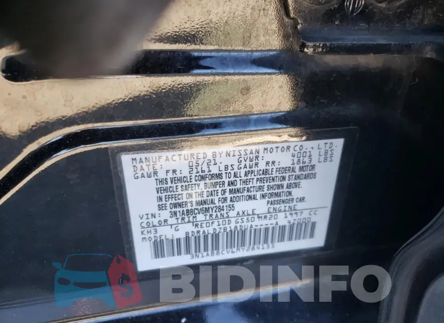 3N1AB8CV6MY284155 Photo# 13