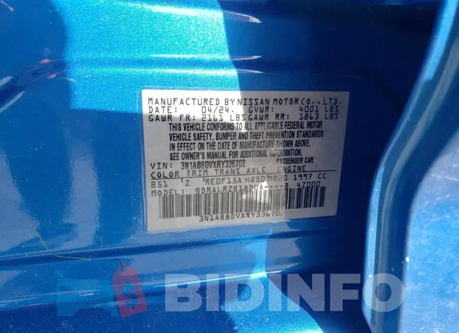 3N1AB8DVXRY336702 Photo# 13