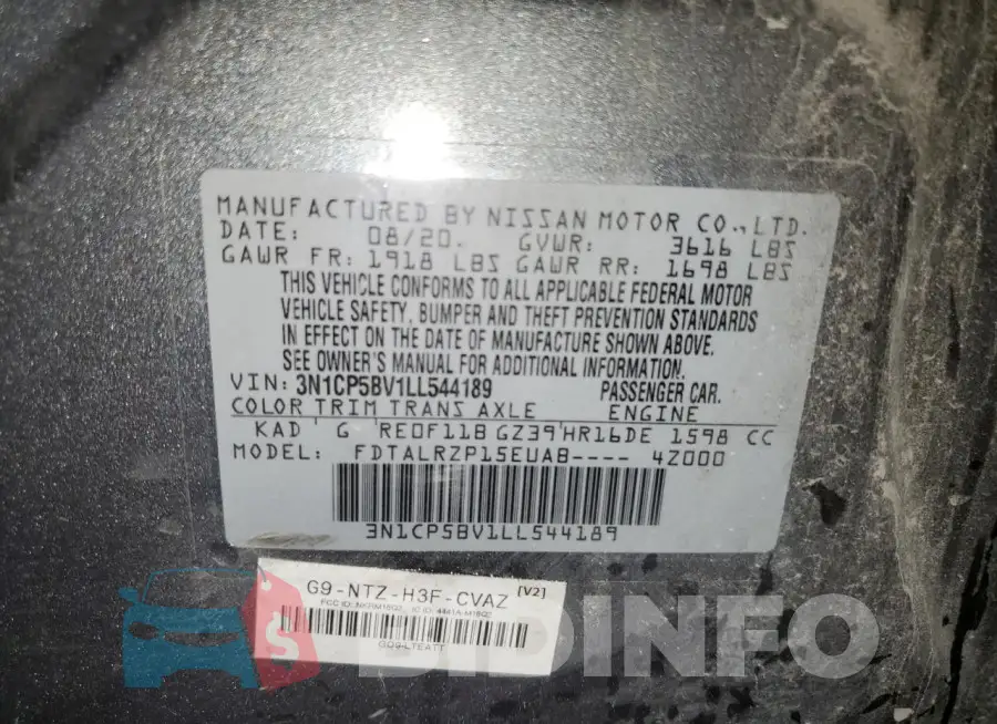 3N1CP5BV1LL544189 Photo# 14