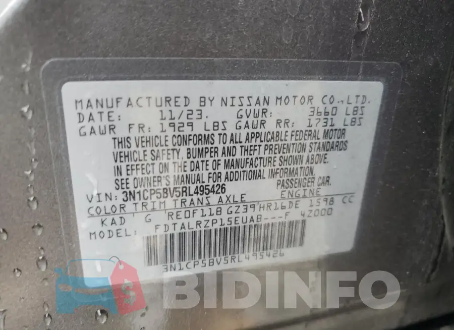 3N1CP5BV5RL495426 Photo# 12