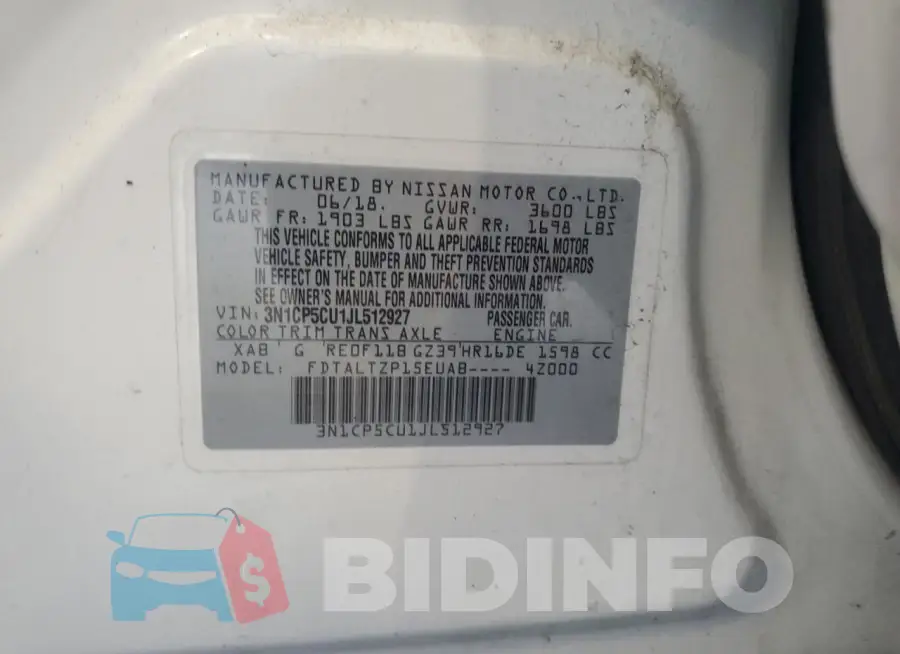 3N1CP5CU1JL512927 Photo# 12