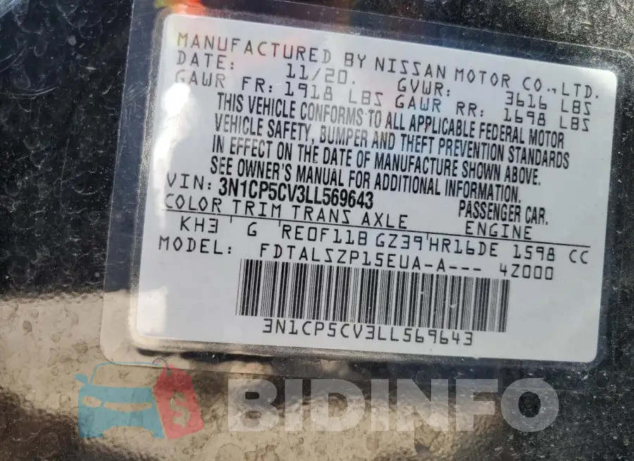 3N1CP5CV3LL569643 Photo# 12