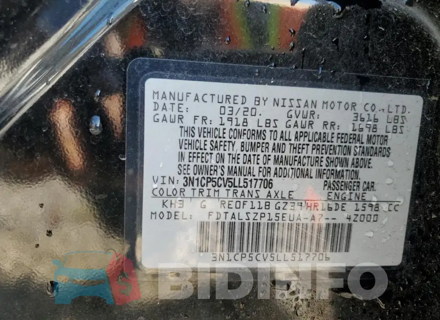 3N1CP5CV5LL517706 Photo# 13