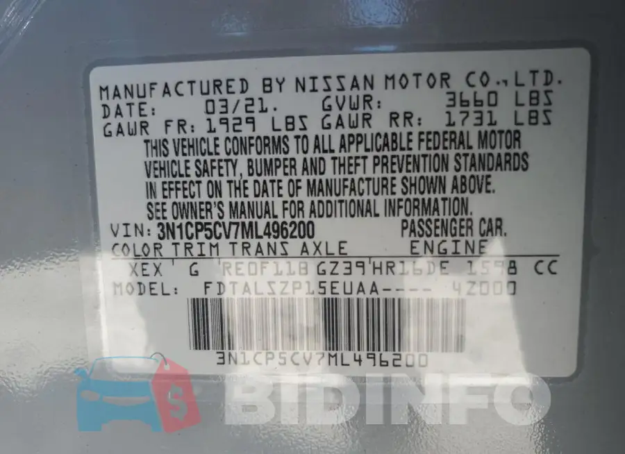 3N1CP5CV7ML496200 Photo# 14
