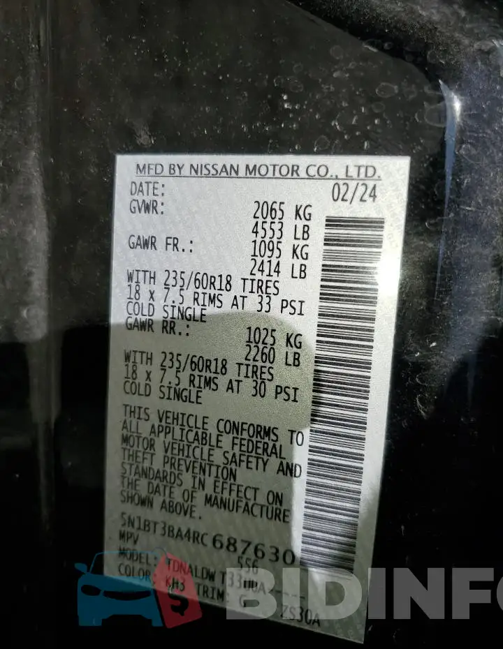 5N1BT3BA4RC687630 Photo# 14