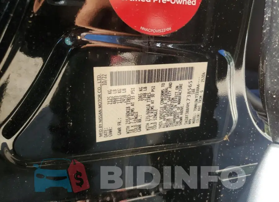 5N1BT3BB4PC738565 Photo# 13