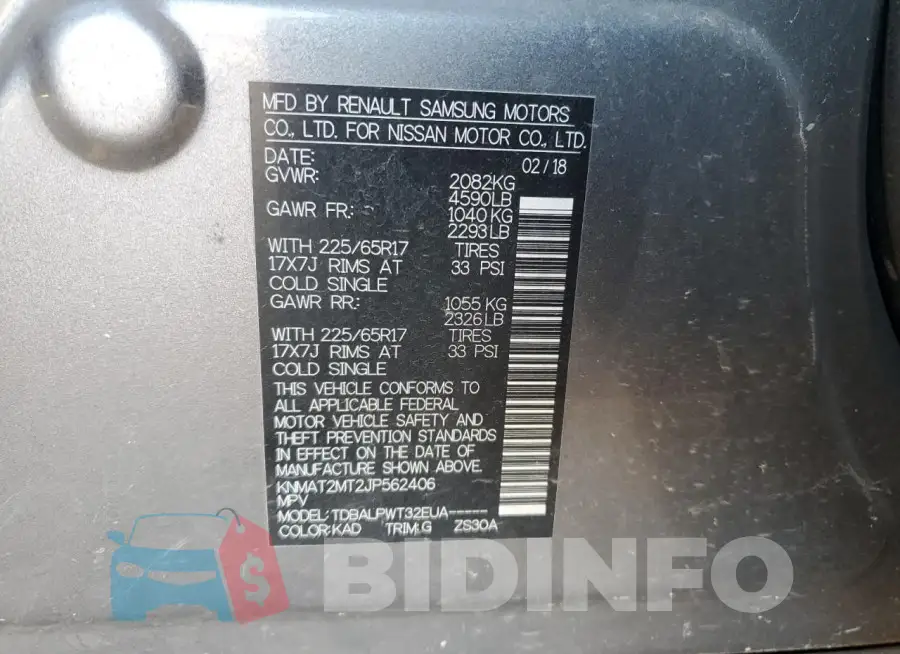 KNMAT2MT2JP562406 Photo# 14