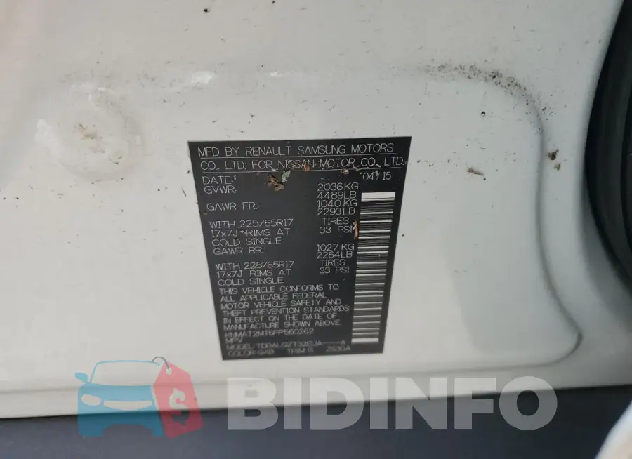 KNMAT2MT6FP560262 Photo# 14