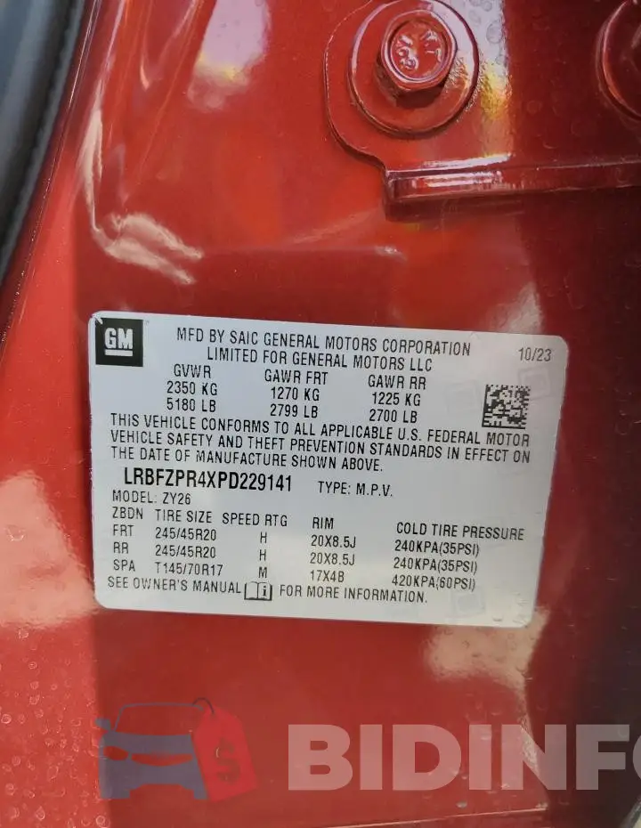 LRBFZPR4XPD229141 Photo# 12