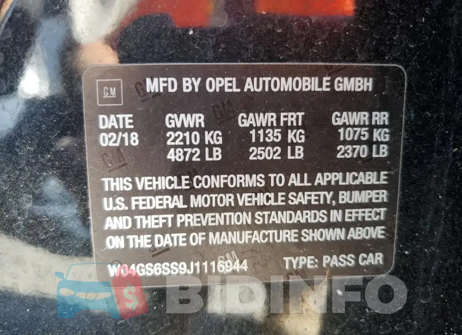 W04GS6SS9J1116944 Photo# 12