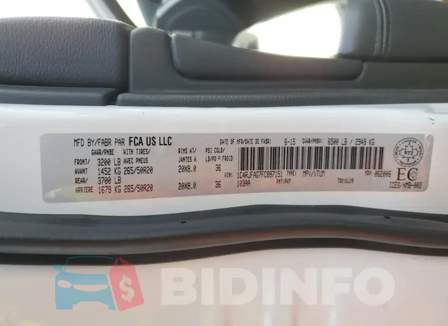 1C4RJFAG7FC897151 Photo# 13