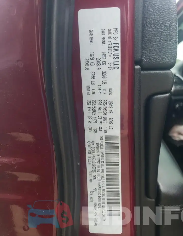 1C4RJFAG7JC102706 Photo# 13