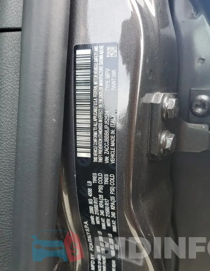 ZACCJBBB6JPJ52524 Photo# 14