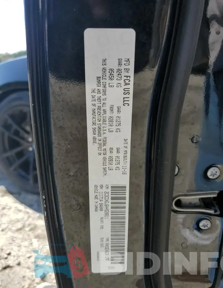 2C3CDXGJ6HH528811 Photo# 13