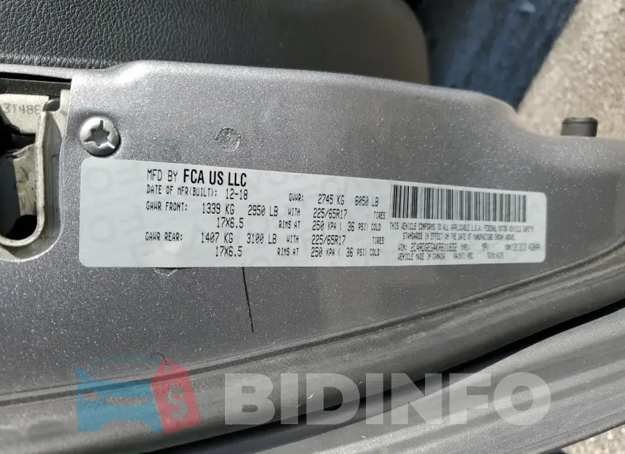 2C4RDGEG4KR611832 Photo# 13