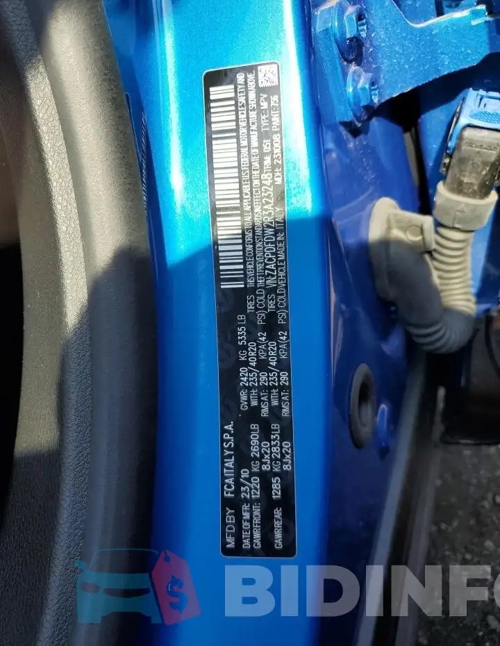 ZACPDFDW2R3A23248 Photo# 13