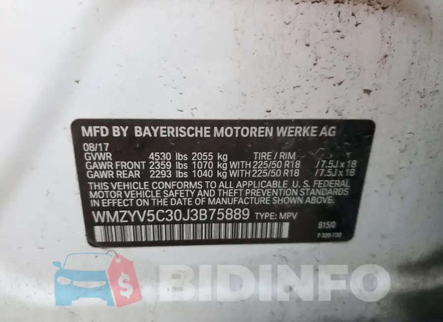 WMZYV5C30J3B75889 Photo# 12