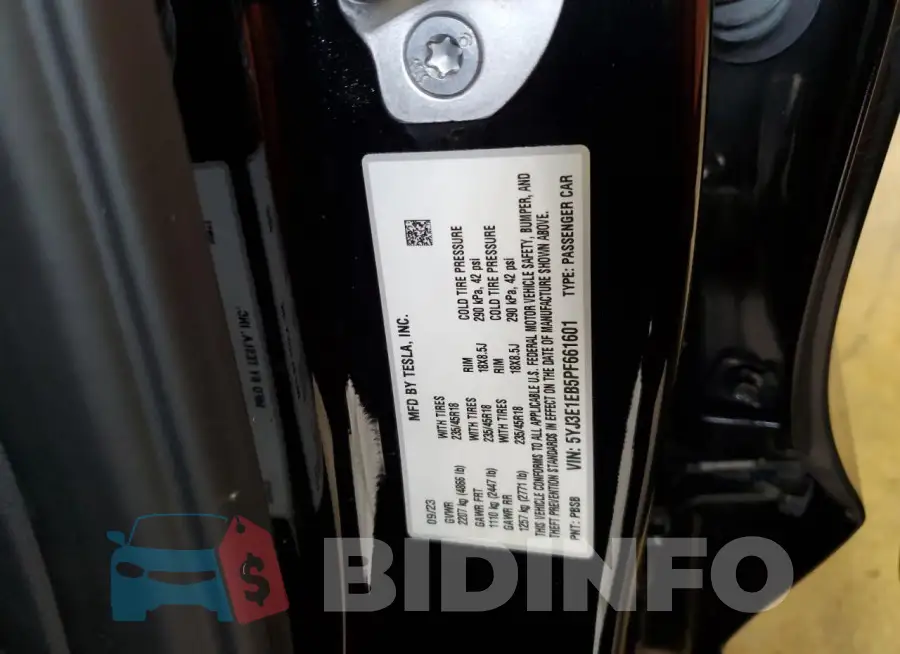 5YJ3E1EB5PF661601 Photo# 13