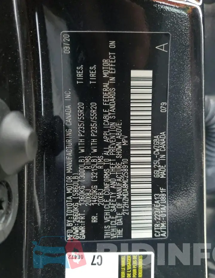 2T2HZMDA8MC258910 Photo# 13