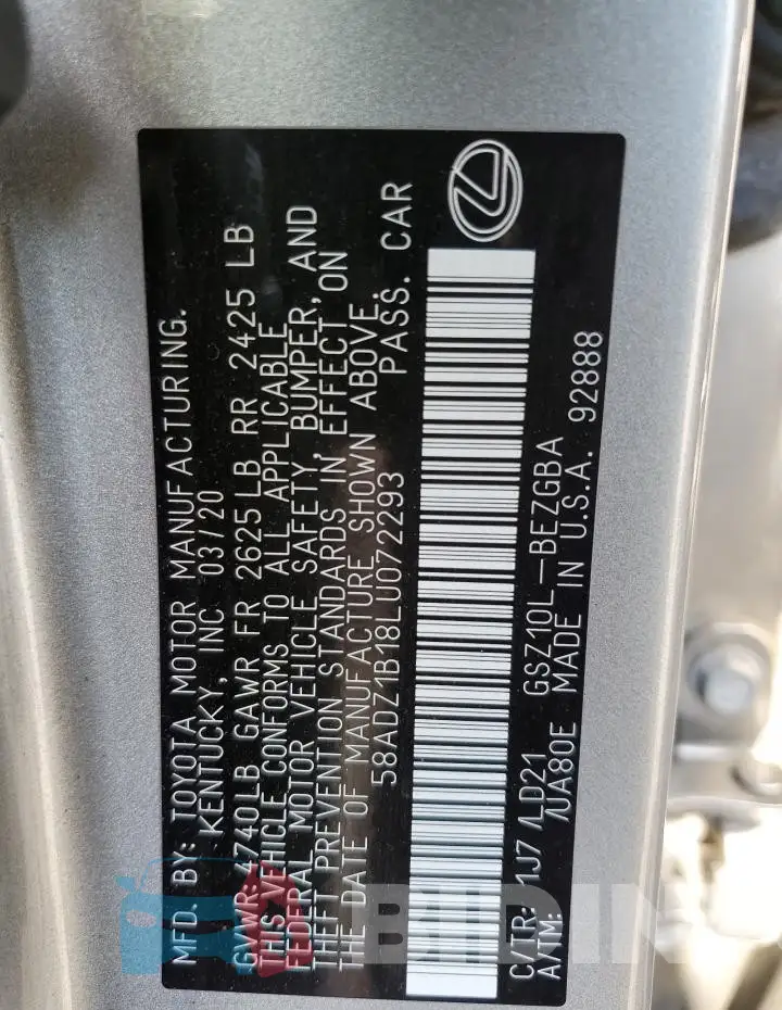 58ADZ1B18LU072293 Photo# 13