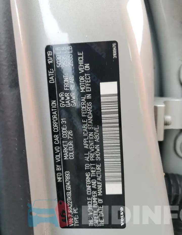7JRA22TK6LG047893 Photo# 13