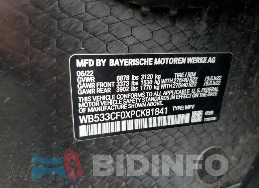 WB533CF0XPCK81841 Photo# 13