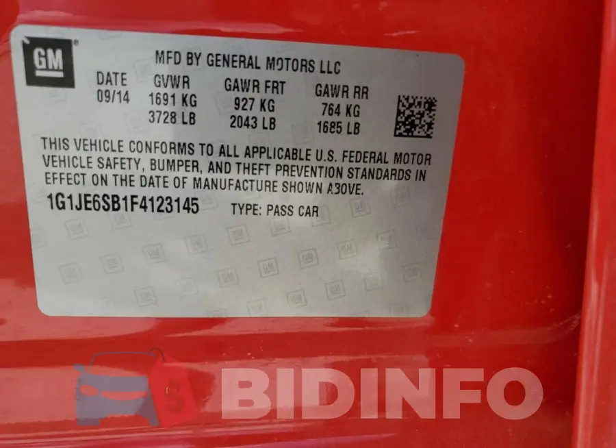 1G1JE6SB1F4123145 Photo# 12
